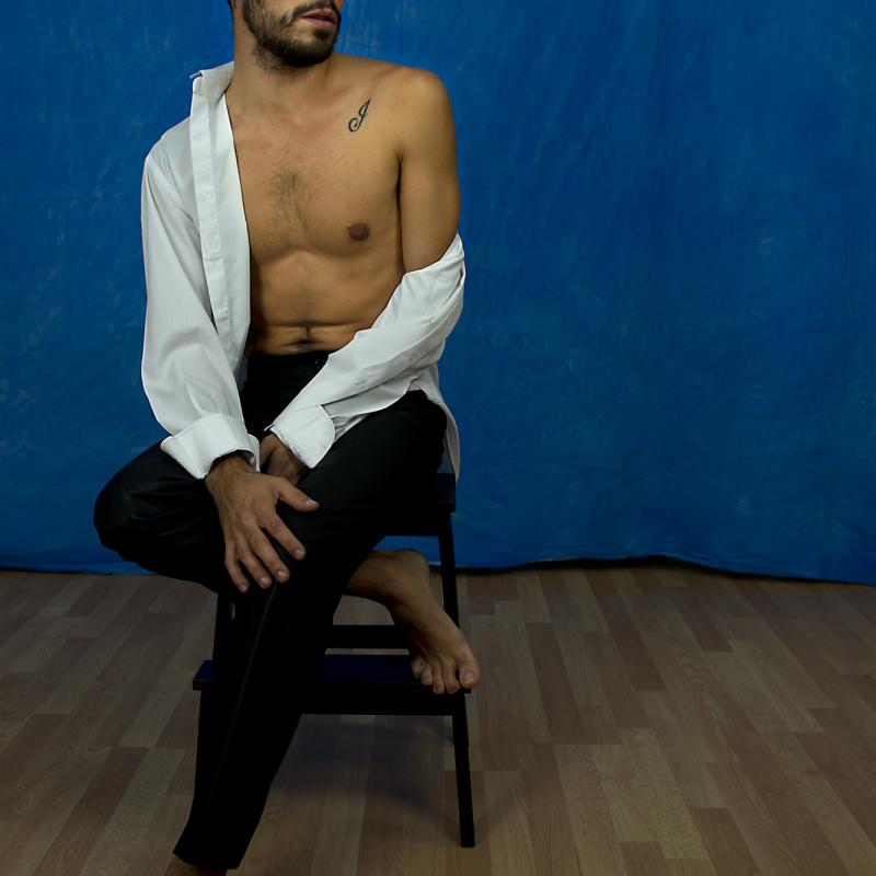 Sesión de fotos de sesiones de Alejandro Martínez: azul 3-1