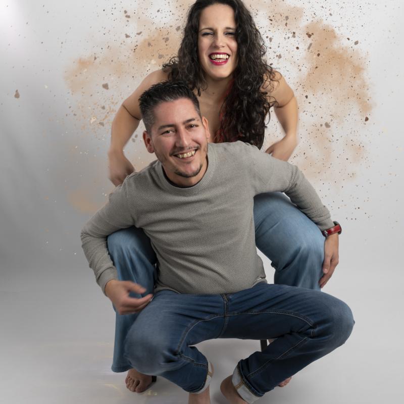 Fotografía de estudio de pareja