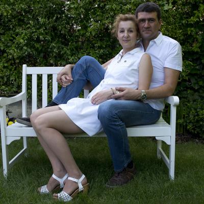 Fotografía de estudio de pareja