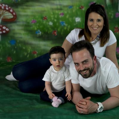 Fotografía de estudio de familia