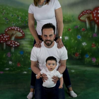 Fotografía de estudio de familia