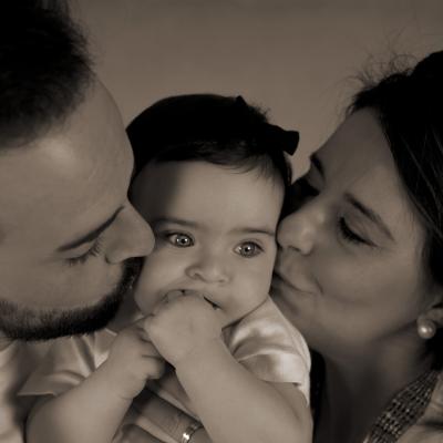 Fotografía de estudio de familia