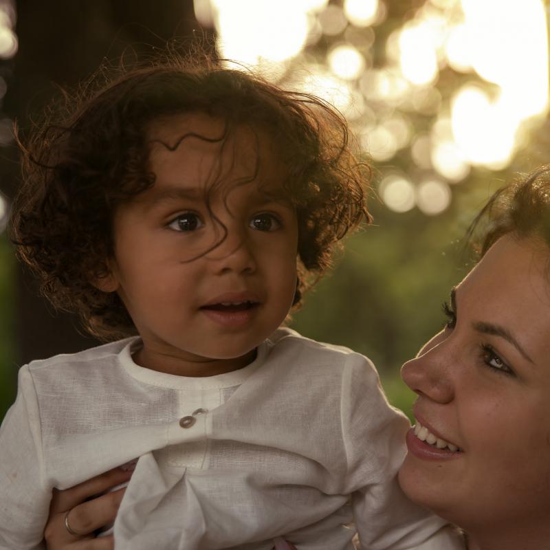Fotografía de estudio de familia